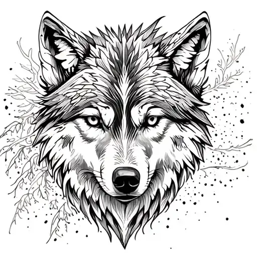 Nordic Wolf And Raven