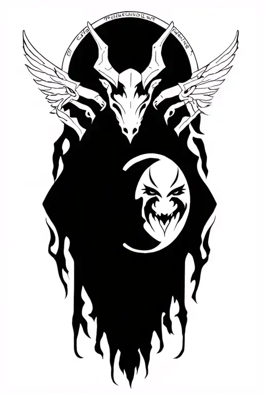 Asmodeus Sigil Tattoo With Lilith