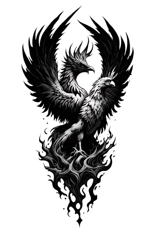 Phoenix Rising From Ashes