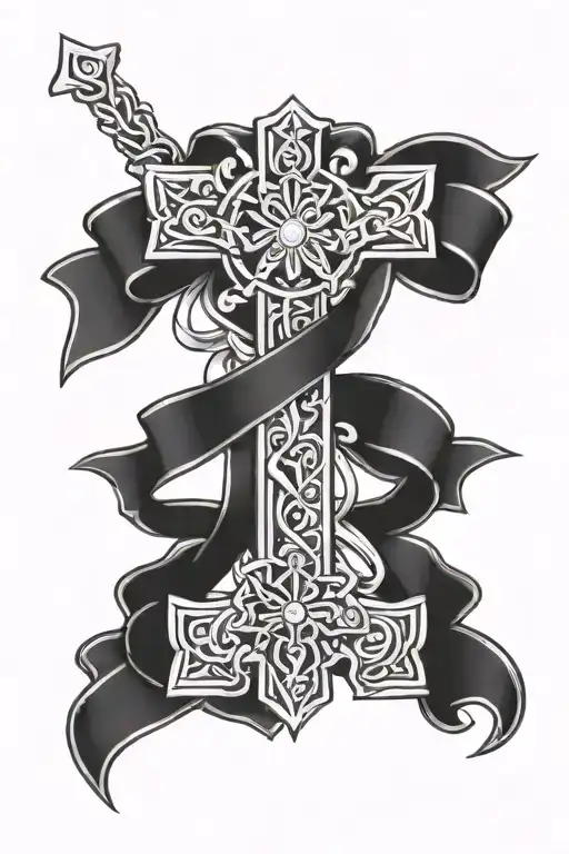 Irish Cross With Ribbons