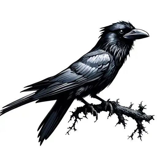 Raven Perched