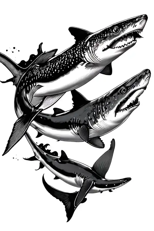 Nurse Shark And Whale Shark Swimming