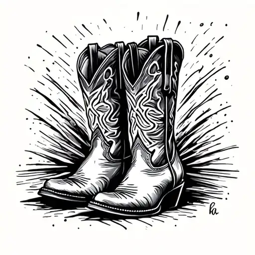Cowboy Boot Rustic Looking