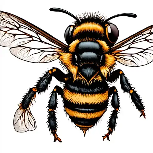 A Bee With A Dark Creepy Style