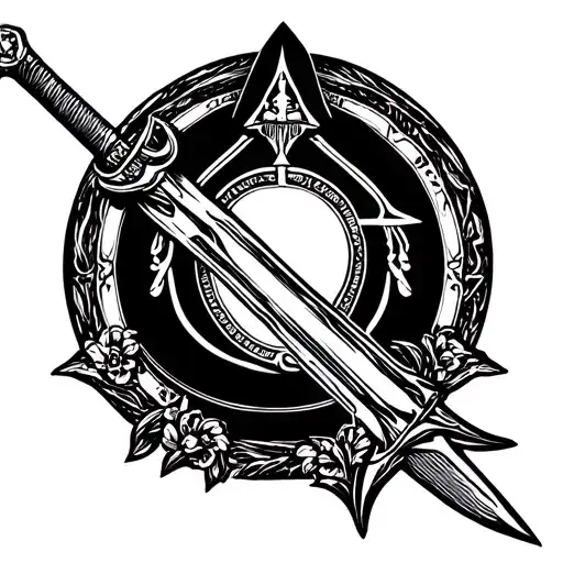 Libra Symbol With Sword