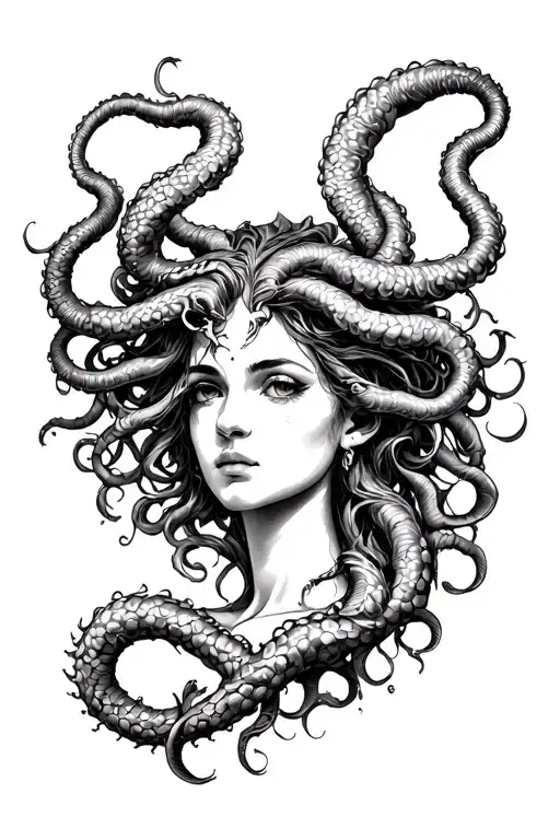 Medusa Gorgon Beautiful Female