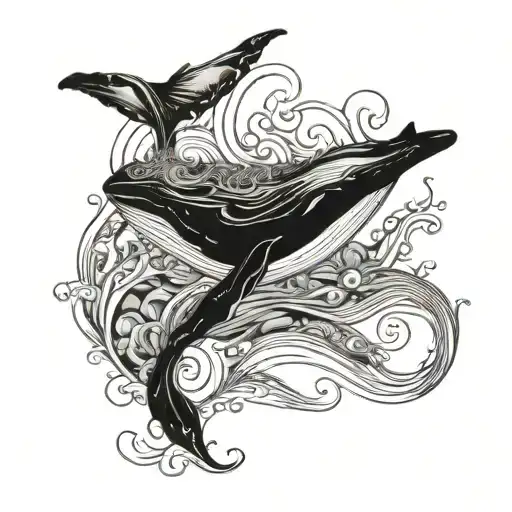 Whale Swimming Gracefully