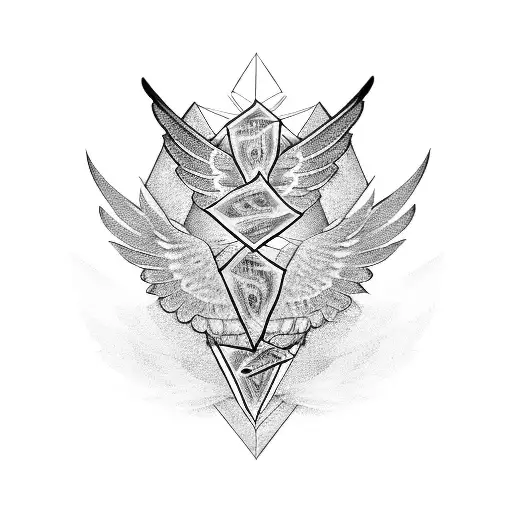 Money With Diamond And Wings