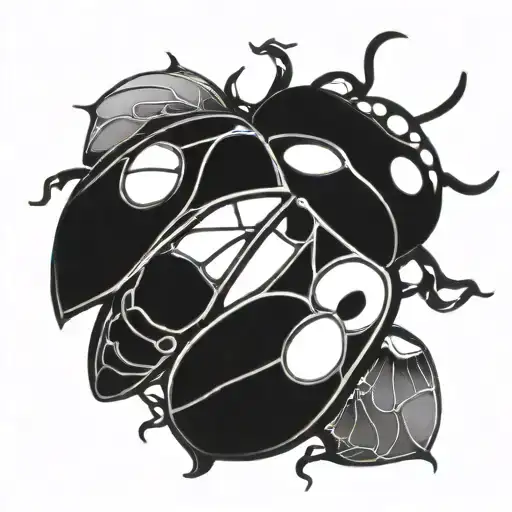 Ladybug Made Of Stained Glass