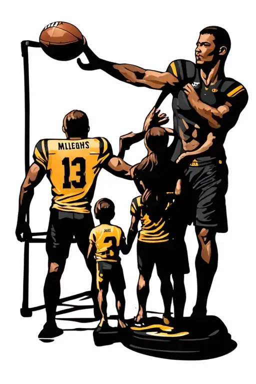 Football And Family 3 And Gym Weighs