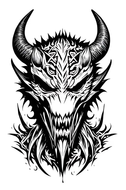 Dirt Bike Demon Mask