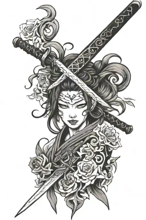 Female Demon Katana