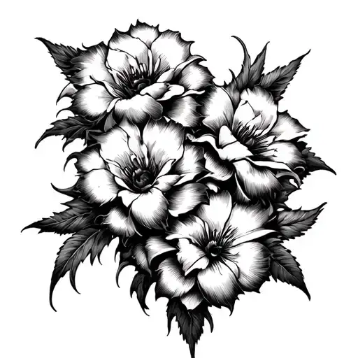 Underworld Oni Demon Cerberus 3 Flowers