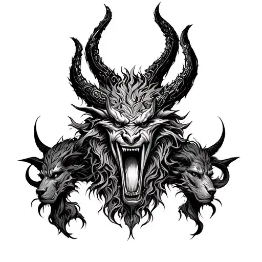 Underworld Oni Demon Cerberus