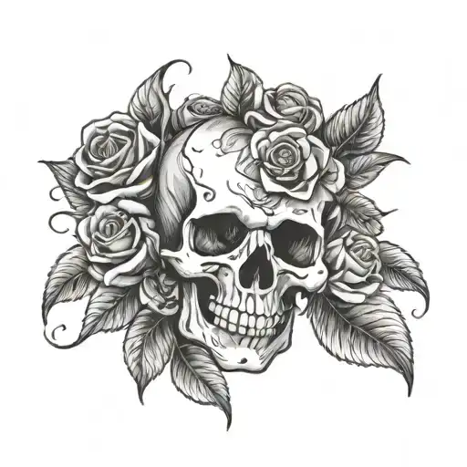 Skull And Roses