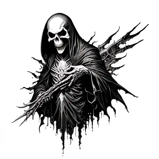 Reaper Surrounded By Souls