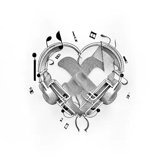 Music And Beat Heart