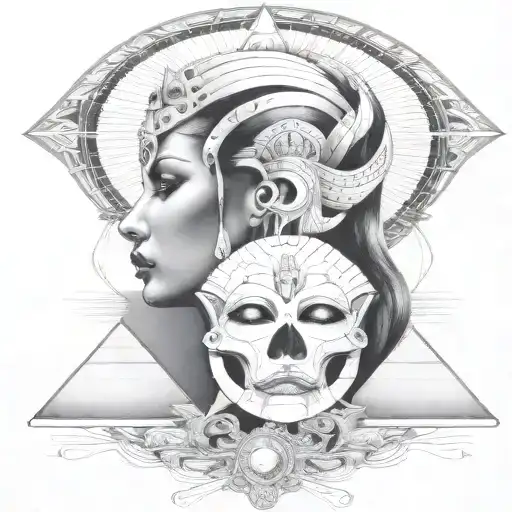 Pharoh Goddess With Diamonds