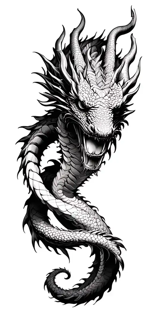 Dragon Wrapping Around Hand