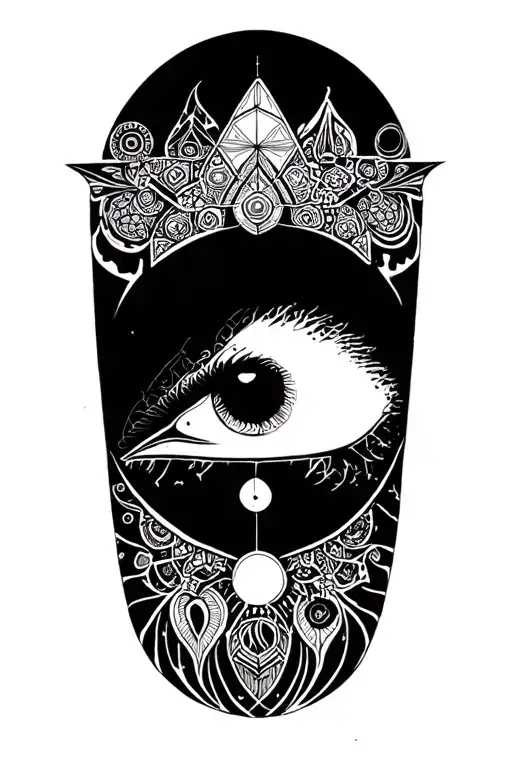 Cover Up Psychedelic Sacred Geometry Mandala Design Total Dark Background