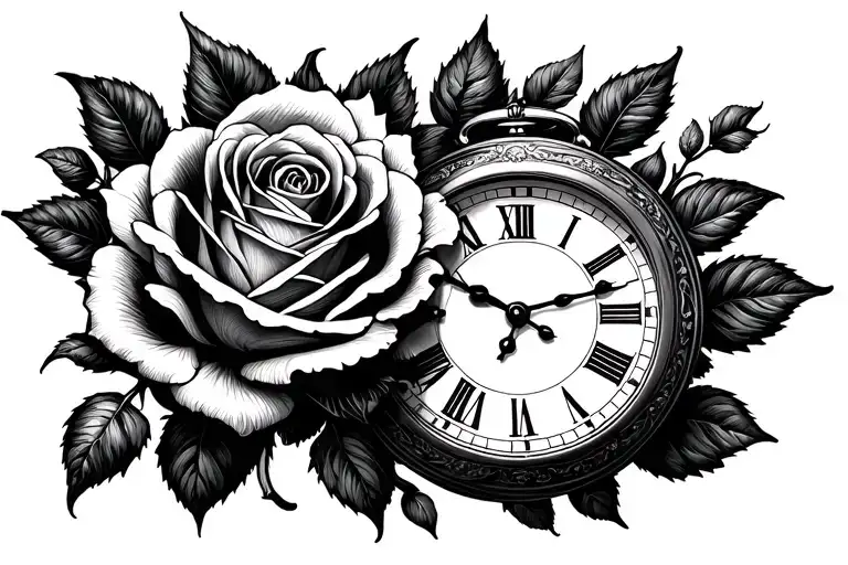 Rose And Clock More Than Just
