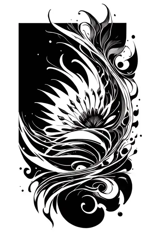 Cover Up Abstract Pattern Incorporating Elements