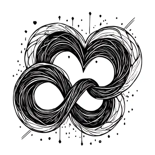 Infinity With Two Heart