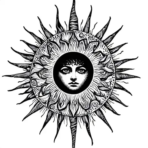 The Sun Around The Round Scar