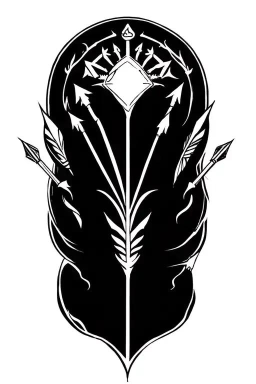 The 7 Seal Of The 7 Serafines Manga Arm With Arrows