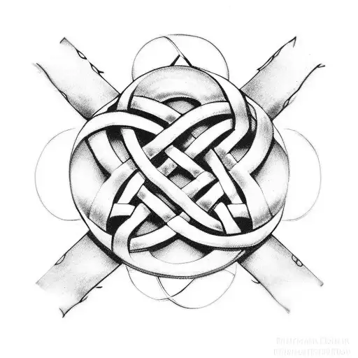 Celtic Knot With Old Englisch P