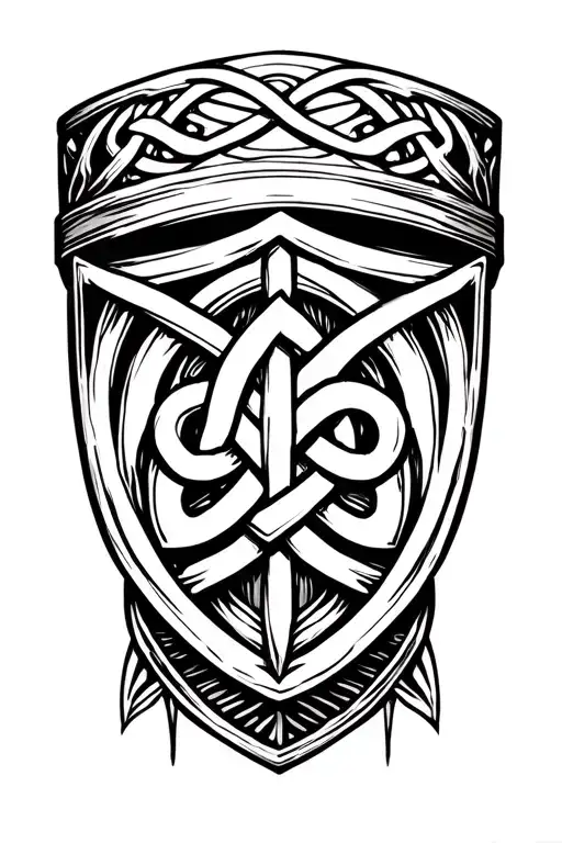 Celctic Shield Knot Arm Band
