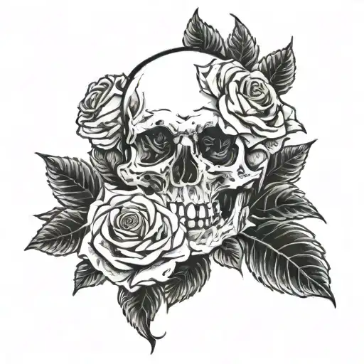 Skull And Roses