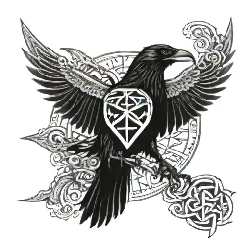 Viking Raven Runes