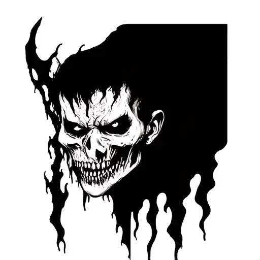 Heaven Vs Hell Zombie Face