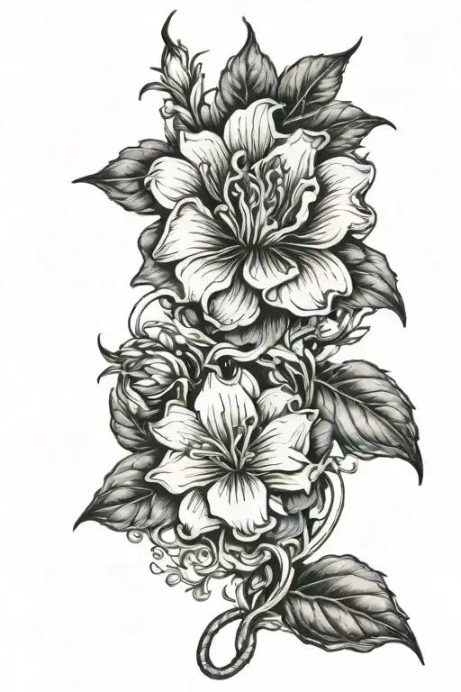 Flower Blooming Out Of Bad Environment