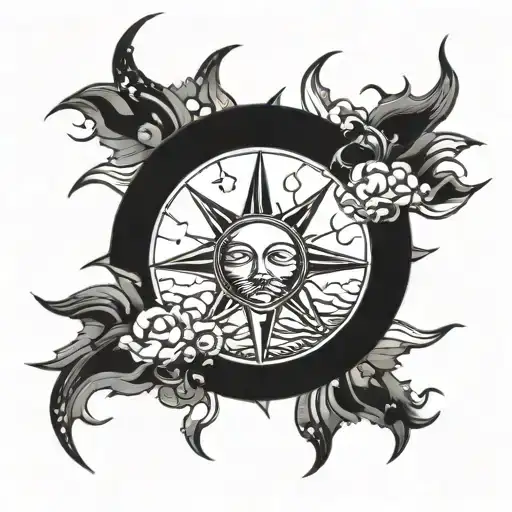 Medieval Sun Setting