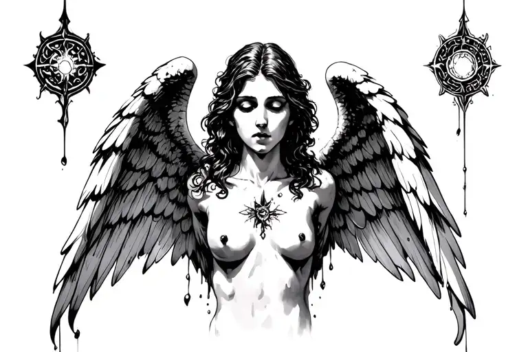 Drowning Angel Reaching