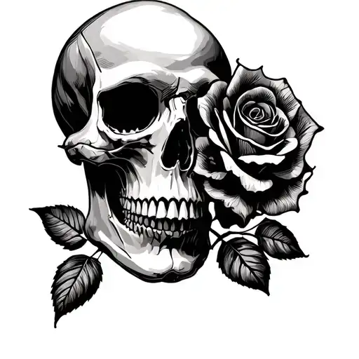 Skull And Roses