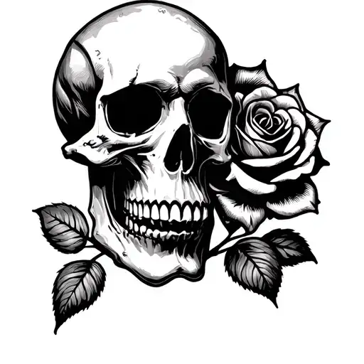 Skull And Roses