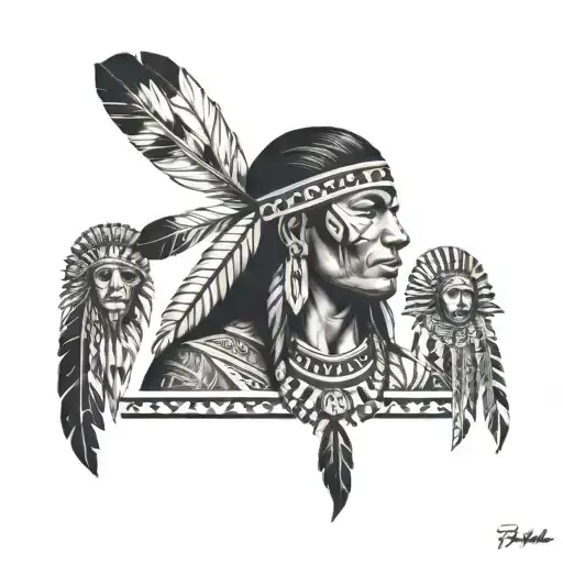 Native American And African Shoulder