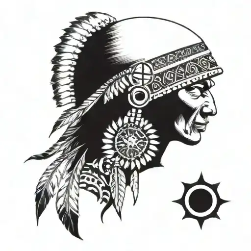 Native American And African Shoulder