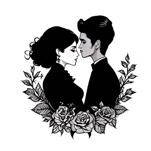 Couples Tattoo For Husband And Wife With Nails From Old House In The