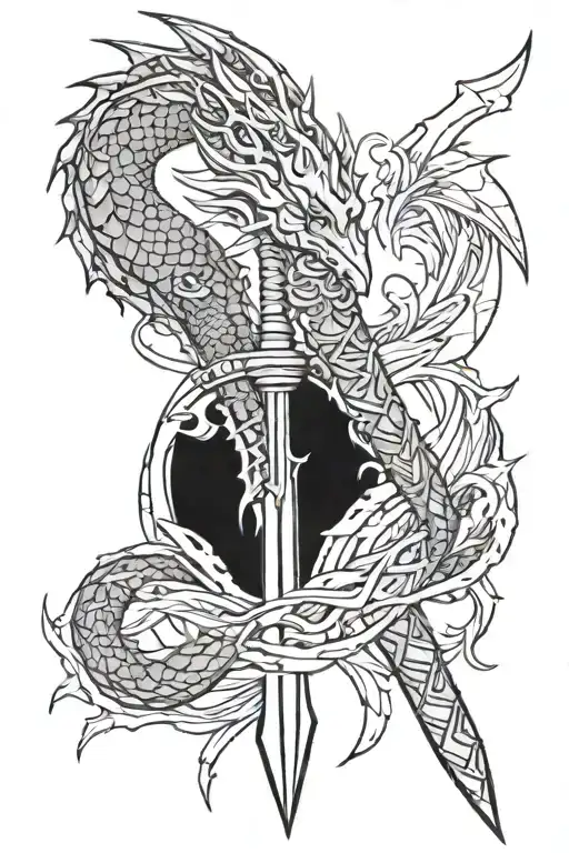 Dagger And Dragon Wrapped
