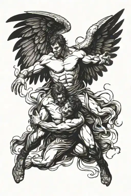 Jacob Wrestling With The Angel