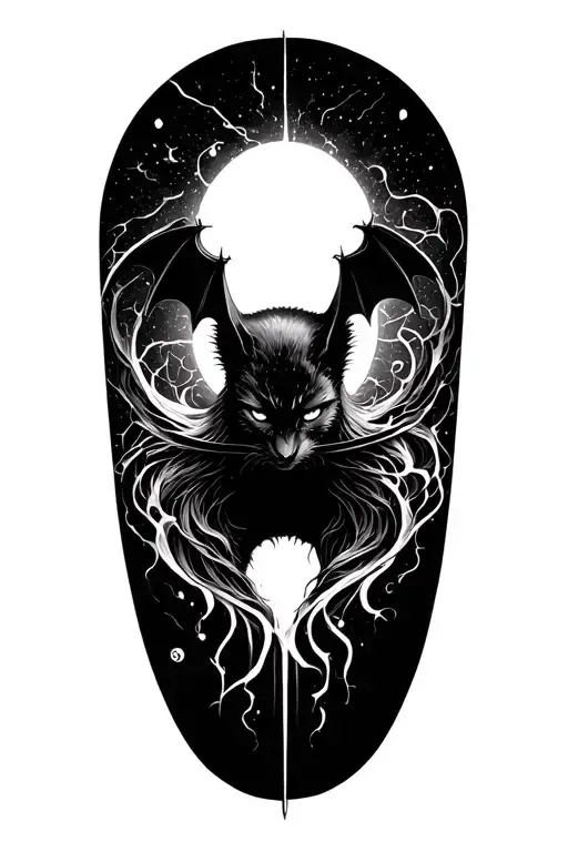 Bat Aura Emitting Japanese Style Wind