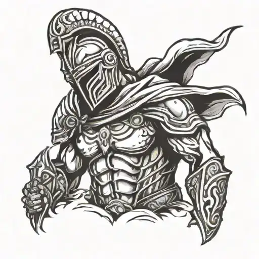 Black Spartan With Upper