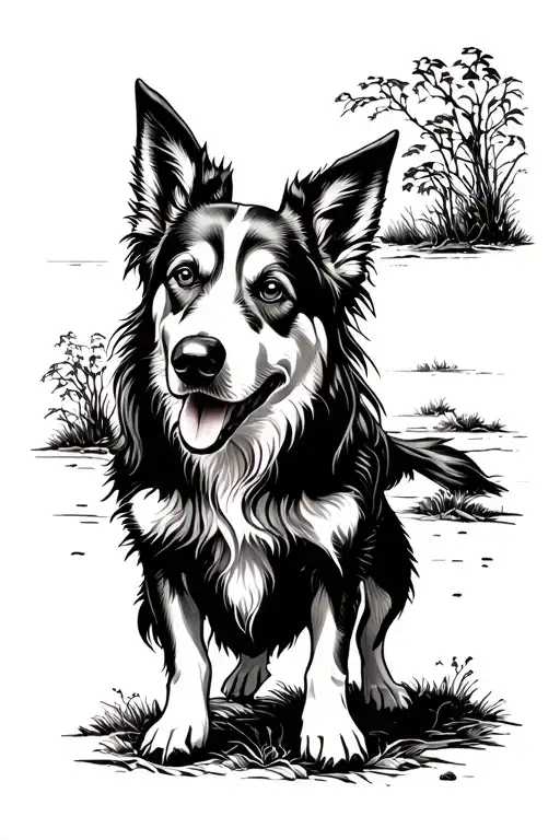 Walking Dog Threw Wood