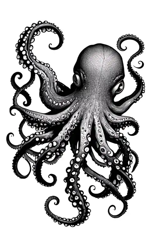 Octopus Wrapping Its Tentacles