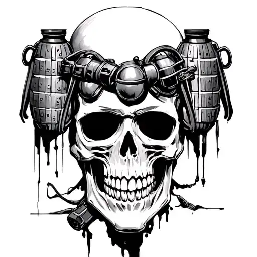 Remove The Torso Of Grenades And Instead Change It With A Skeleton Head