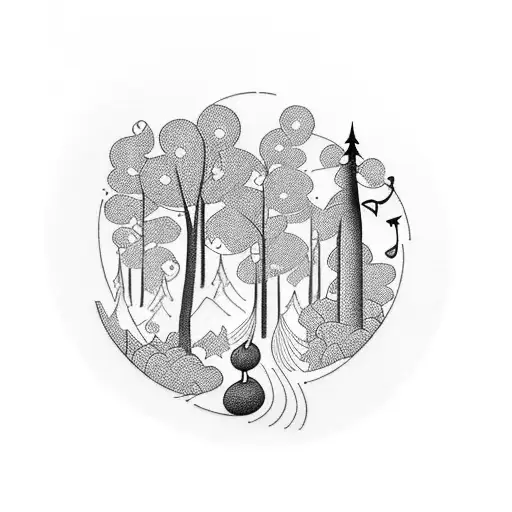 Very Small Interecting Forest With Music